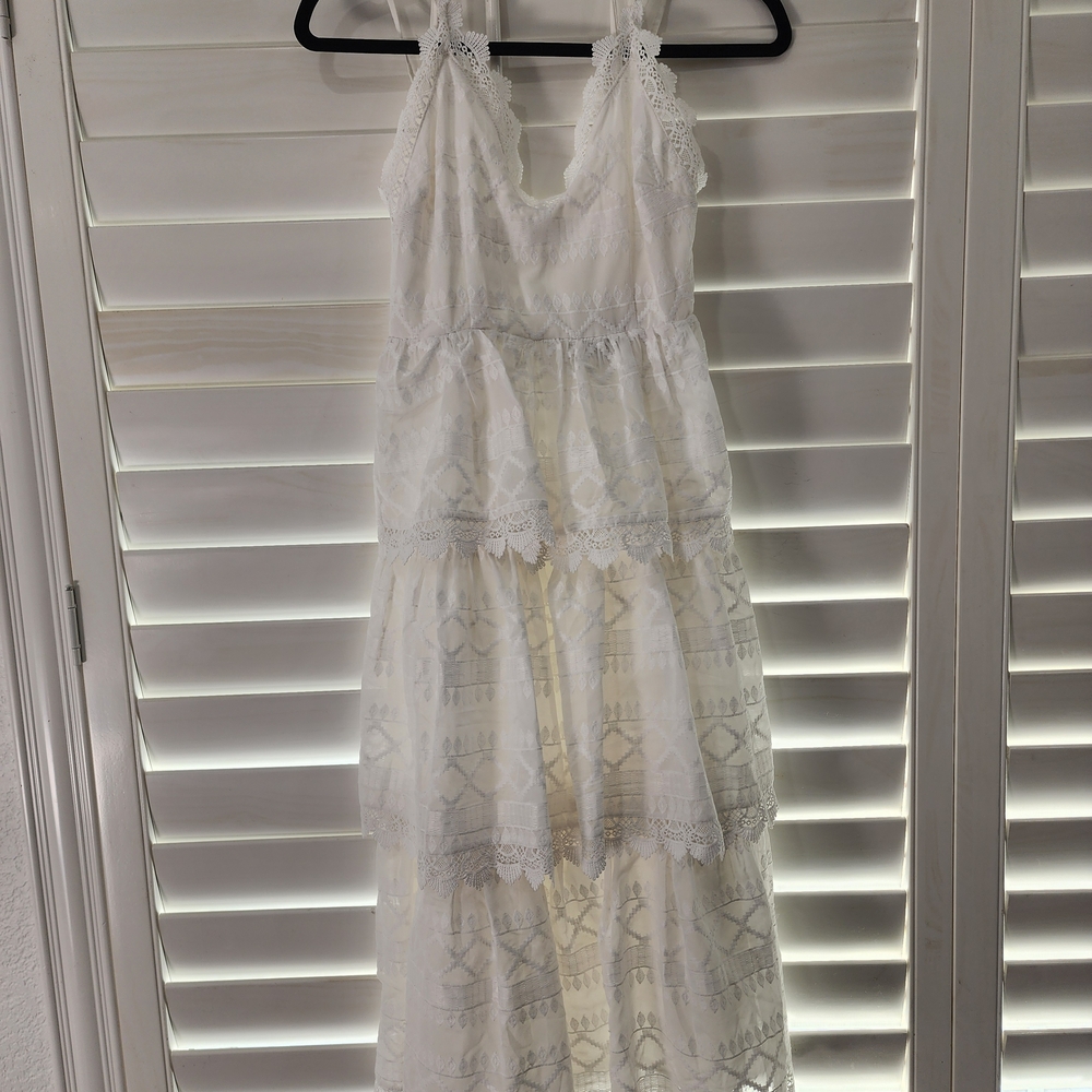 Lulu's Ivory Lace Dress